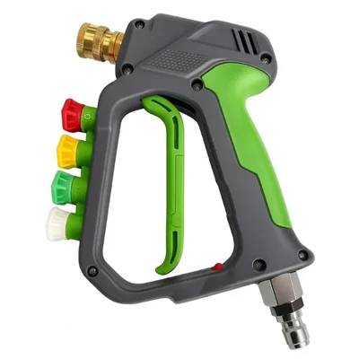 Lion 5000 PSI High Pressure Washer Spray Gun with 4 Nozzle Tips Brass Inlet & Built-in Holder Li-2021