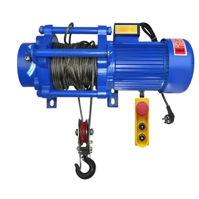 Damar 500-1000 KG load capacity, 3 hp Electric Wire Rope Hoist With 8 MM & 50 Meter Wire Rope, Three Phase