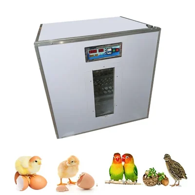 600 Eggs Automatic Hatching Incubator 1000W with Metal Rolling Tray