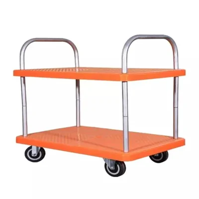SRP 2 Layer 500 Kg Load Capacity Plastic Platform Trolley