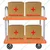 SRP 2 Layer 500 Kg Load Capacity Plastic Platform Trolley