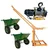 HT 500kg Capacity 360° Mini Crane With Electric Winch, 3 Hp Motor - 40 m Wire Rope & 2 pcs Double Wheel Trolley