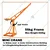 Crossbee 500 kg Capacity 360° Mini Crane With Electric Winch, 3 HP Motor-50 Meter 8 mm Wire Rope With Single Wheel Trolley