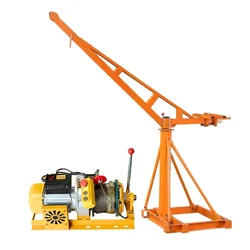UTC 500 kg Capacity 360° Mini Crane With Electric Clutch Winch, 5 HP 100% Copper Winding Motor, 50 Meter Rope