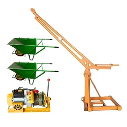 Crossbee 500 kg Capacity 360° Mini Crane With Electric Clutch Winch,3 HP Motor, 50 Meter Rope & Two Wheel Trolley