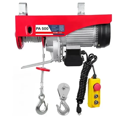 TUFLIFT PA 500 kg Mini Electric Hoist, 1.5 HP 100% Copper Winding Motor, 6 mm diameter & 20 meter Wire Rope