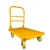 Welbuilt 500 kg Capacity Heavy Duty Iron Platform Trolley with 360° Degree Swivel Wheels - (colour-Yellow)