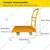 Welbuilt 500 kg Capacity Heavy Duty Iron Platform Trolley with 360° Degree Swivel Wheels - (colour-Yellow)
