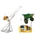 Crossbee 500 kg Mini Crane 360° With Electric Clutch Winch, 3 HP Motor - 50 Meter 8 mm Wire Rope & 1 Pcs Double Wheel Trolley