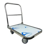 Welbuilt 500 kg  Stainless Steel Foldable Platform Trolley with 360 Degree Swivel Wheels