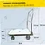 Welbuilt 500 kg  Stainless Steel Foldable Platform Trolley with 360 Degree Swivel Wheels