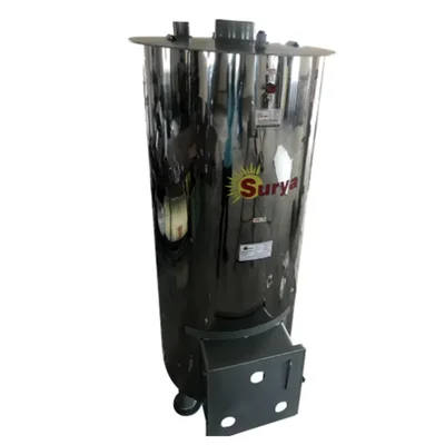 Surya High Efficiency Biomass Vertical Tubular Wood Fired Hot Water Boiler 500L