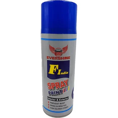 Evershine 500 ml Blue Spray Paint uses on Metal, Plastic and Wood