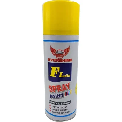 Evershine 500 ml Yellow Spray Paint Uses On Metal, Wood and Plastic