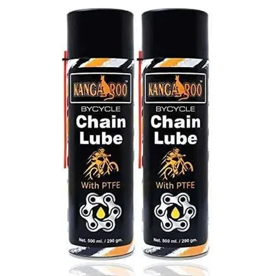 Kangaroo 500ml All Weather Bicycle Chain Lube Spray PTFE BCL- 500 ML -2 PCS (Pack of 2)