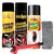 Kangaroo 500ml+500ml+200ml Complete Motorcycle Chain Maintenance Kit with Brush Cloth CL_CC_500_B_K_HC_T_200 (CL_CC_B_500_HC_T_200)