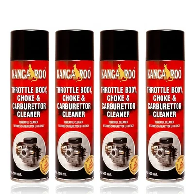 Kangaroo 500ml Choke Carburettor Throttle Body Cleaner Spray CARB_500 ml_4 PCS (Pack of 4)