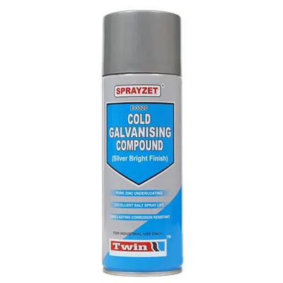 Sprayzet 500ml Cold Galvanising Compound Silver Bright Finish to Stop the Growth of Rust & Corrosion