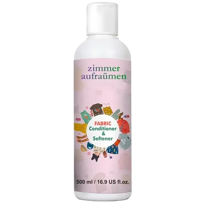 Zimmer Aufraumen 500ml Fabric Conditioner & Softener for Cotton, Linen, Delicate Fabrics, Rayon, Satin, Lycra