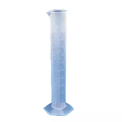 WKM 500ml Graduated Measuring Cylinder with Hex Base KT21MC, Polypropylene Material
