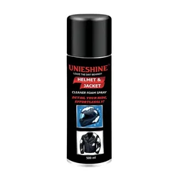 Unieshine 500 ml No-Rinse Formula Helmet & Jacket Cleaner Foam Spray