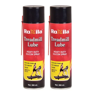 Roxila 500ml Pack of 2 Pure Silicone Treadmill Lubricant Spray Heavy Duty Belt Oil RTD2 (RTD_500 PACK OF 2)