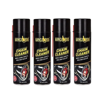 Kangaroo 500ml Pack of 4 Bike Chain Cleaner Degreaser Spray All Chains (KG-CC-500ML-PK4)