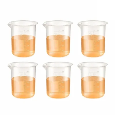 Labxprt 500ml Pack of 6 Lab Measuring Beaker Polypropylene Embossed Scale