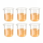 Labxprt 500ml Pack of 6 Lab Measuring Beaker Polypropylene Embossed Scale