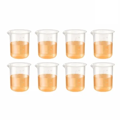 Labxprt 500ml Pack of 8 Lab Measuring Beaker Polypropylene Embossed Scale