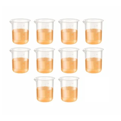 Labxprt 500ml Pack of 10 Lab Measuring Beaker Polypropylene Embossed Scale