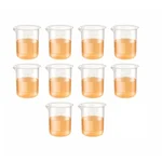 Labxprt 500ml Pack of 10 Lab Measuring Beaker Polypropylene Embossed Scale