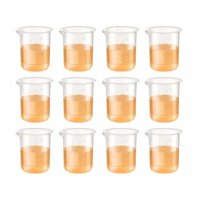 Labxprt 500ml Pack of 12 Lab Measuring Beaker Polypropylene Embossed Scale