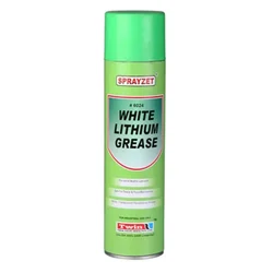 Sprayzet 500ml White Lithium Grease to Provides All Weather Lubrication for Any Moving Parts