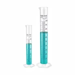 Labxprt 50-100ml Set of 2 Plastic Graduated Cylinder Accurate Volume Measuring for Chemistry Labs