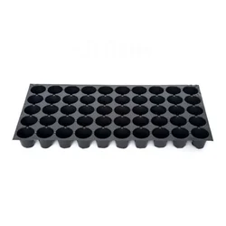 High Quality 50 Cavities (Round Shape) Plastic Seedling Tray for Multiple Uses in Nursery and Garden (Pack of 100)