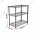 Rackwell 48 x 30 x 15 Inches 3-Shelves Mild Steel Black Coated Boltless Rack For Multipurpose Uses