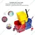 Surie Polex 50 Liter Double Bucket Mop Side Press Wringer Trolley
