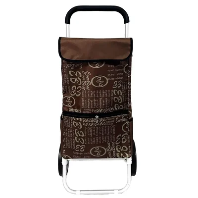 BESTLO EVERBEST® 50 Liter Jumbo Shopping Trolley Bag with Wheels Brown Colour( 2 Year Warranty )