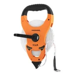 Freemans 50m Yellow Fiberglass Open Reel Measuring Tape for Construction Site Layout and Surveying VO50