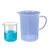 Bello 2pcs Polypropylene Beakers of 50ml & 500ml Capacity with Graduation Marks for Laboratory