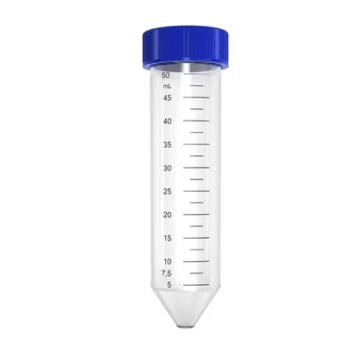 Labxprt 50ml Conical Bottom Pack of 30 Lab Centrifuge Tube with Graduated Marks and Screw Caps