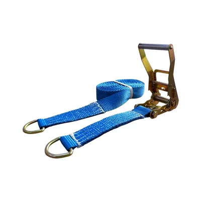 LIFTMOVE 5000 kg 50mm x 10m Heavy Duty Ratchet Cargo Lashing Belt Two-Part Tie Down Strap with Double D-Rings