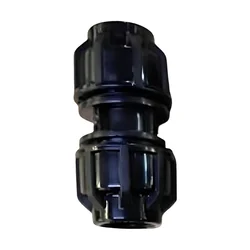 High Quality 63 mm Drip Irrigation PP Compression Joiner for Lateral Pipe (Pack of 3 Pcs)