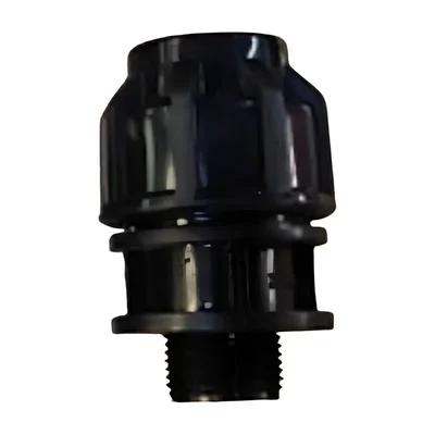 Male Threaded 50 mm HDPE Pipe Straight Connector Coupler (Pack Of 5)