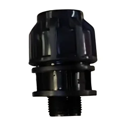 Male Threaded 50 mm HDPE Pipe Straight Connector Coupler (Pack Of 5)