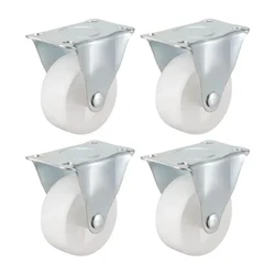 Premium Quality 2 inch Plate Type Fixed Caster Wheel, 180 kg Load Capacity (Pack of 4)