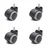 Heavy Duty 2 inch / 50 mm Pack of 4 Thread Type Nylon and PU Caster Wheel