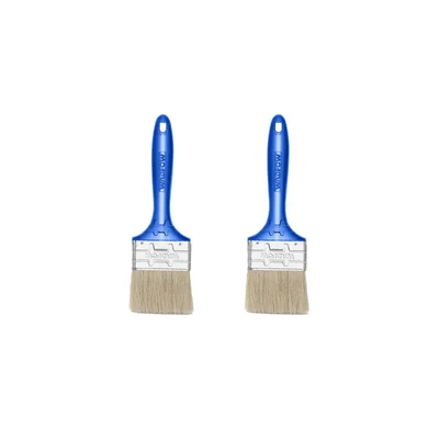 Wadfow 2 Pcs 50 mm Paint Brush for Oil Based Paint with Plastic Handle and 44mm Bristles for Smooth Finishing (WPB1902)