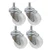 Prakash Pack Of 4 Heavy Duty 50 mm Swivel Thread Type Caster Wheel